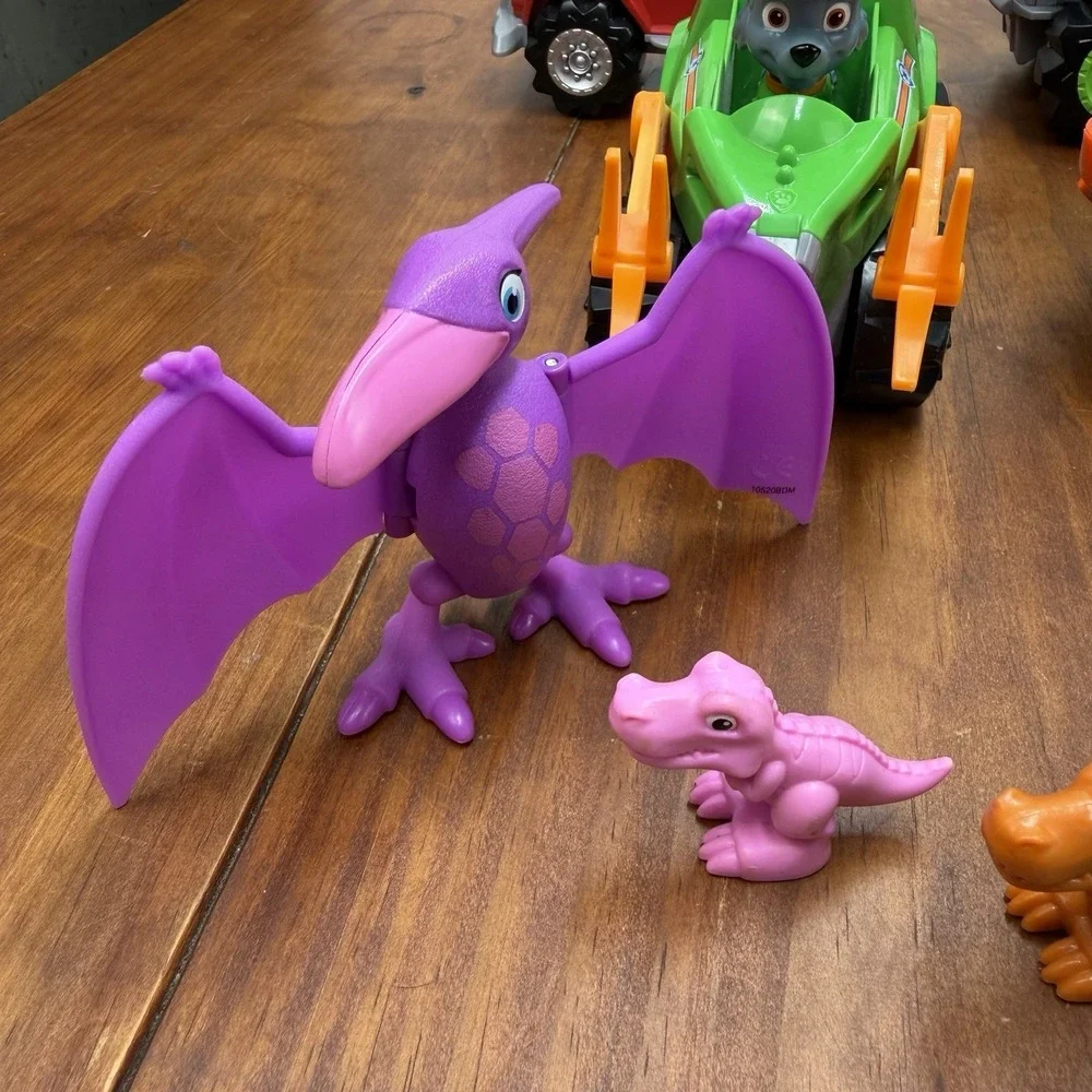 PAW Patrol Dino Rescue Lot Deluxe Vehicles Figures Chase Marshall Skye Rex Zuma